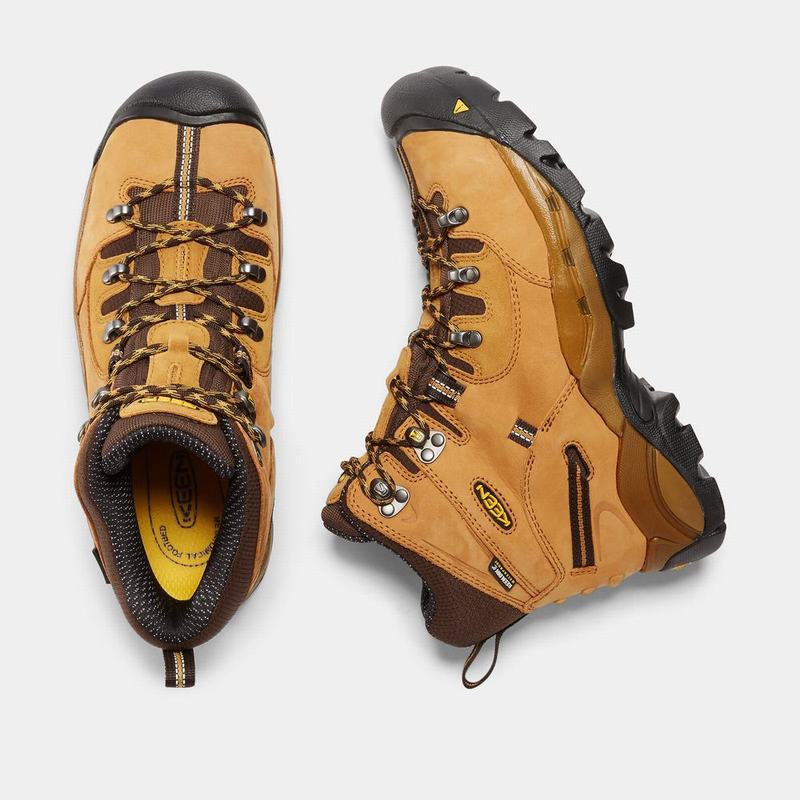 Keen Pittsburgh 6" Steel Toe - Erkek Iş Botu - Kahverengi - Turkey (269534DSE)